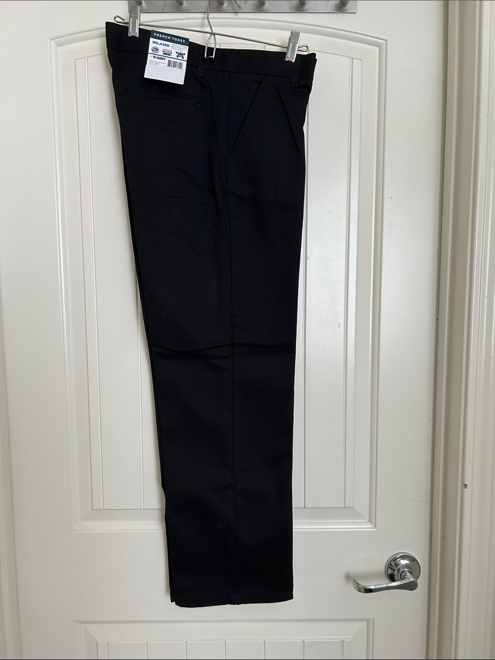 French Toast Men's Black Straight Dress Pants